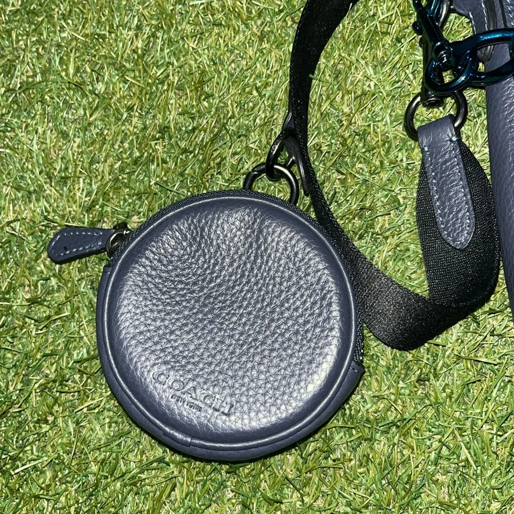 Coach navy Leather Crossbody Bag - Picture 4 of 5